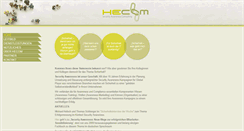 Desktop Screenshot of hecom-consulting.de